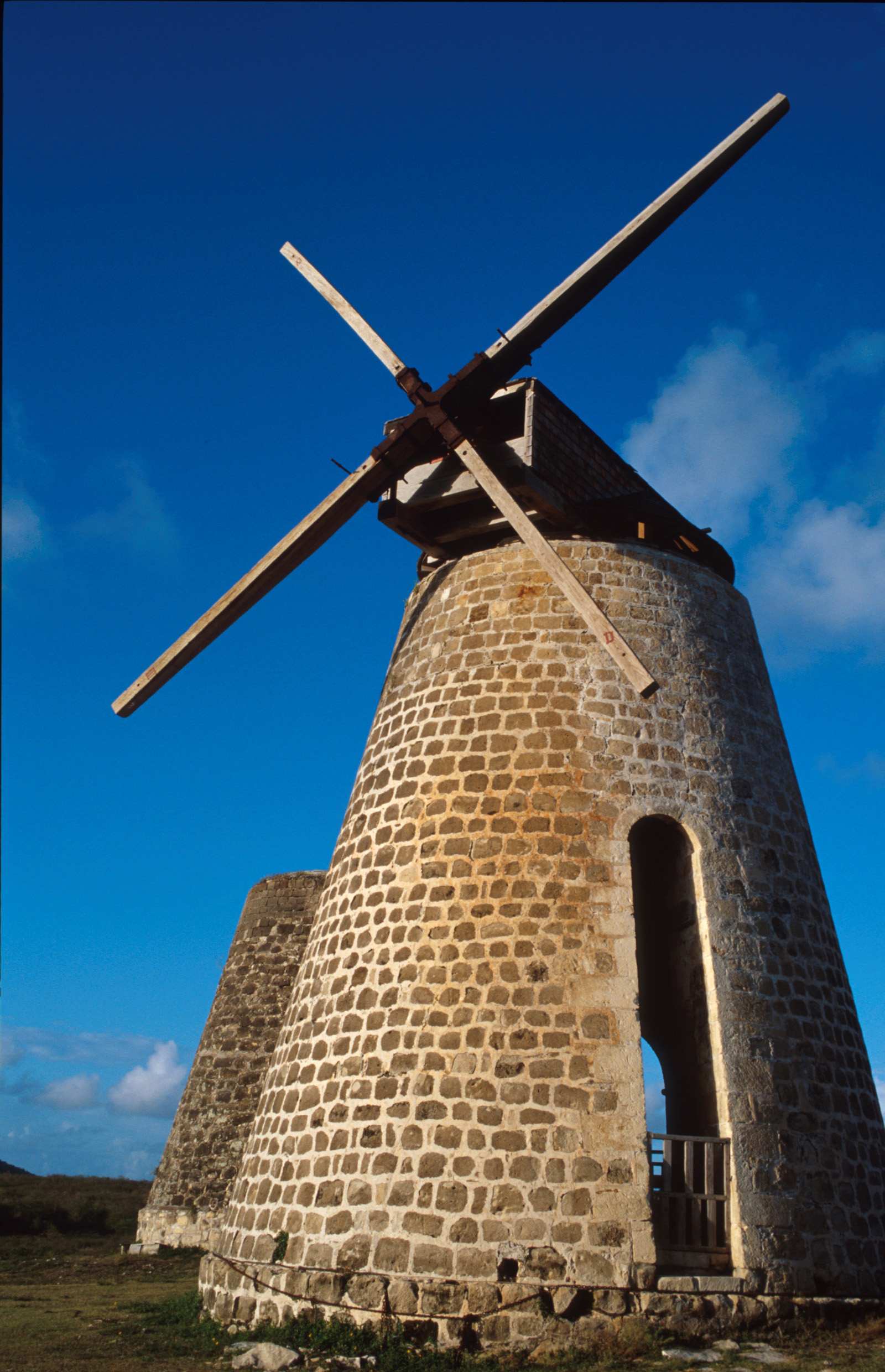 Windmühle von Betty's Hope, alte Zuckerrohrplantage, Antigua
