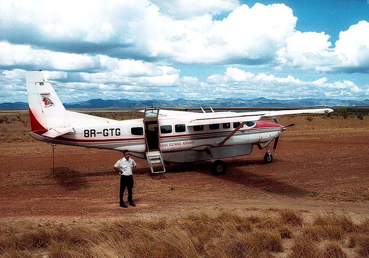 Zu abgelegenen Orten innerhalb von Guyana kommt man am besten mit dem Flugzeug.