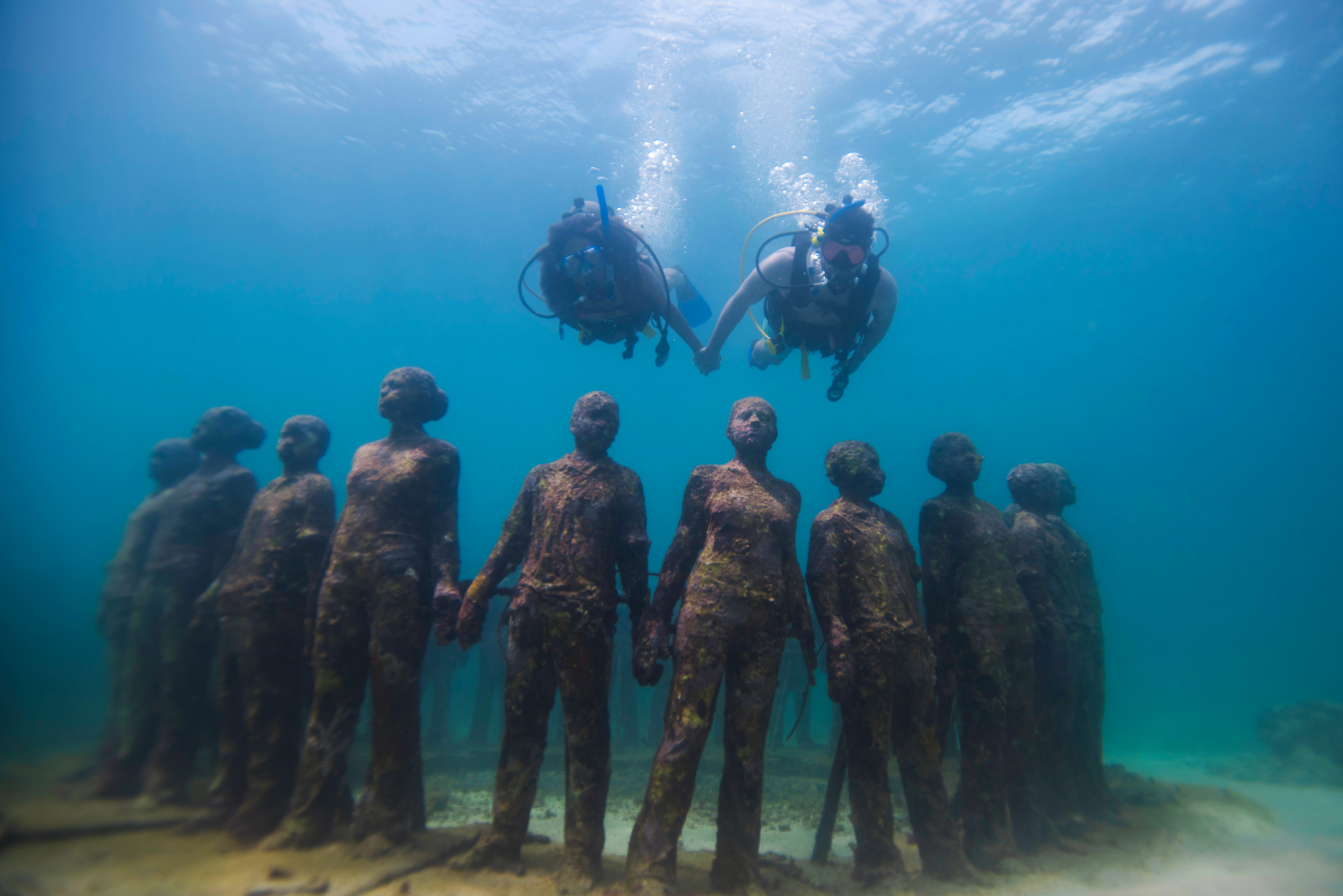 Ein Schnorchel-Hotspot auf Grenada - Unterwasser-Skulpturenpark